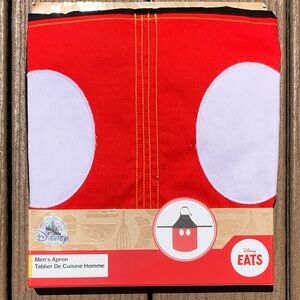 🆕AUTHENTIC DISNEY MENS UNISEX MICKEY MOUSE APRON IN ORIGINAL PACKAGING NWTS!